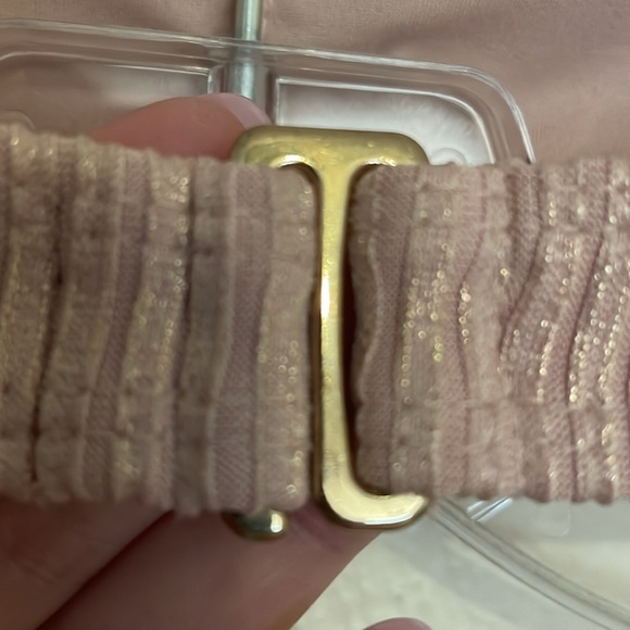 PINK SHIMMER RIBBED BIKINI - Picture 4 of 4